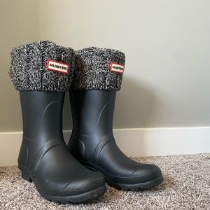 Hunter Rubber boots and inner boot socks